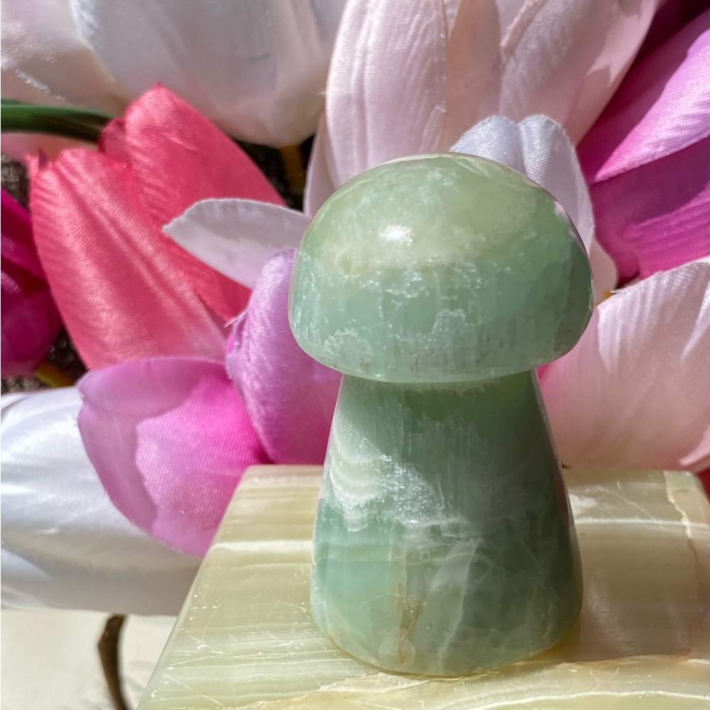 Kiwi Calcite Mushroom - Picture 3 of 14